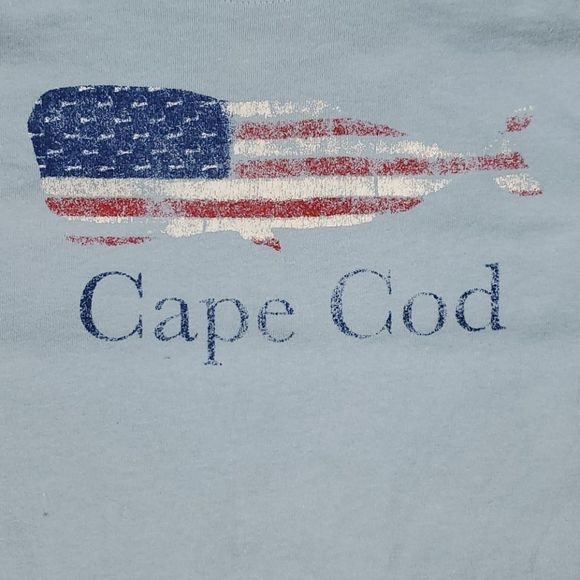 Short sleeve 8 t-shirt Cape Cod Patriotic Whale Flag * - Picture 2 of 4